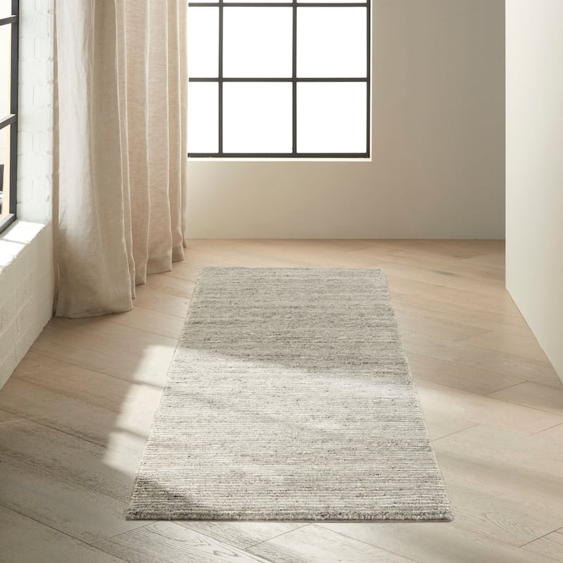 Calvin Klein Kathmandu Area Rug - 2'3" x 7'5" Runner - Grey