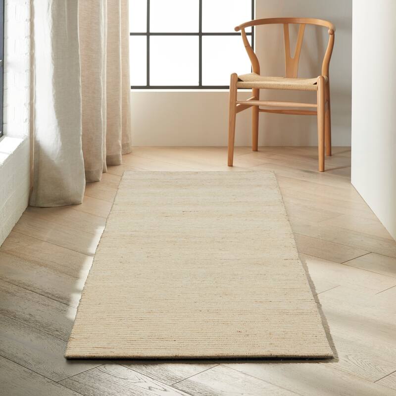 Calvin Klein Kathmandu Area Rug - 2'3" x 7'5" Runner - Natural