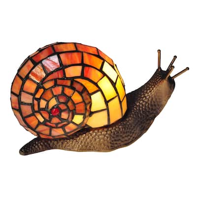 Snail Tiffany Accent Table Lamp