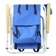 Portable High Strength Beach Chair with Adjustable Headrest Blue - Thumbnail 4