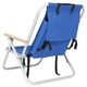 Portable High Strength Beach Chair with Adjustable Headrest Blue - Thumbnail 2