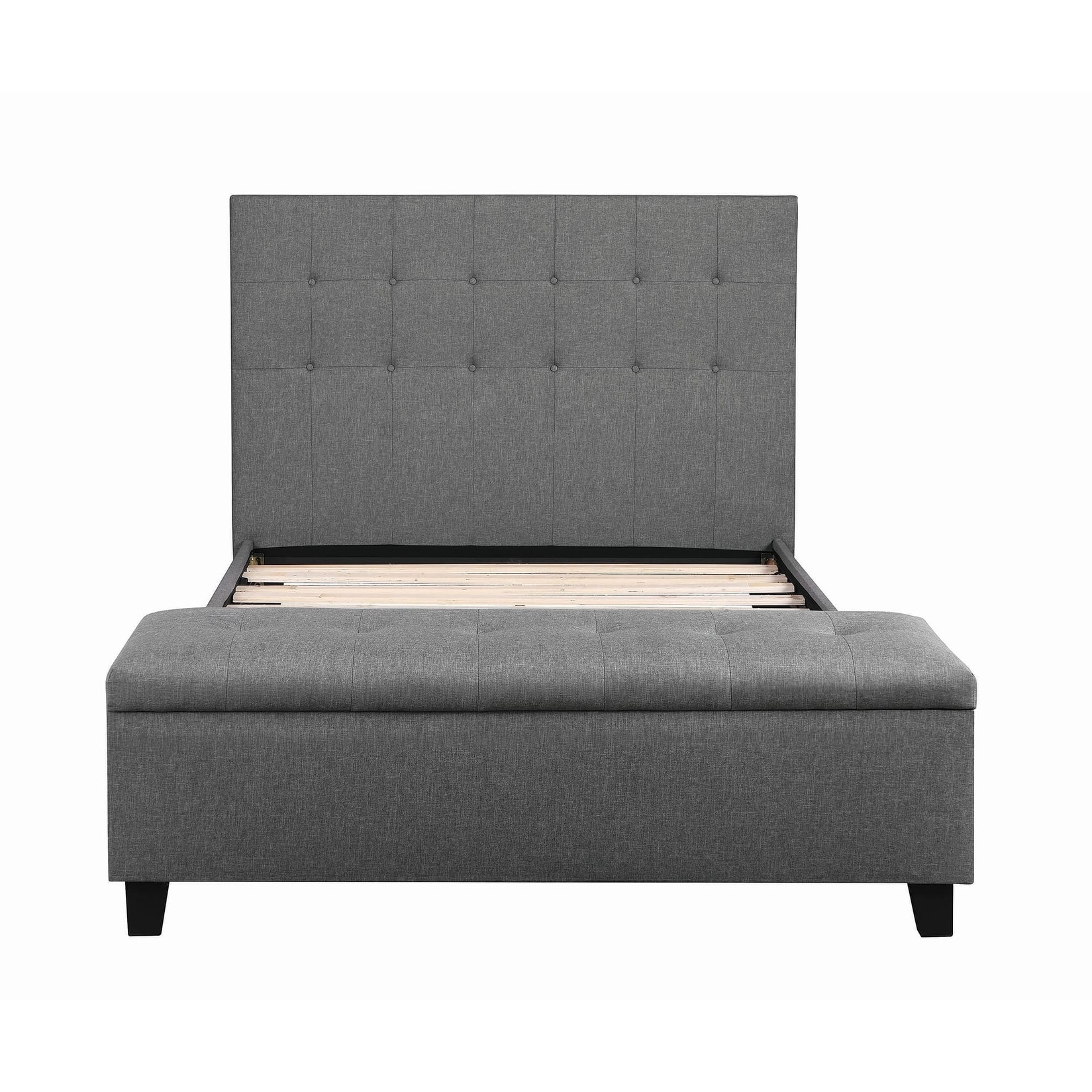 bed with bench attached