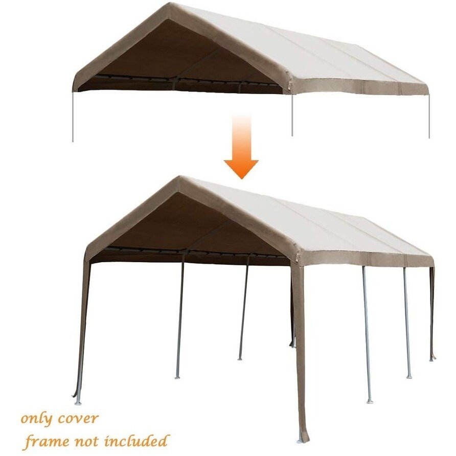 Shop Abba Patio 10 X 20ft Carport Replacement Top Cover Garage