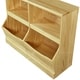 preview thumbnail 9 of 8, MUSEHOMEINC Wood Toy Storage with 4 Cabinet, Open Toy Storage Shelf, Multi-Bin Organizer Cabinet, Bookcase for Children Bedroom