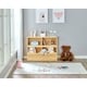 preview thumbnail 2 of 8, MUSEHOMEINC Wood Toy Storage with 4 Cabinet, Open Toy Storage Shelf, Multi-Bin Organizer Cabinet, Bookcase for Children Bedroom