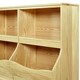 preview thumbnail 8 of 8, MUSEHOMEINC Wood Toy Storage with 4 Cabinet, Open Toy Storage Shelf, Multi-Bin Organizer Cabinet, Bookcase for Children Bedroom