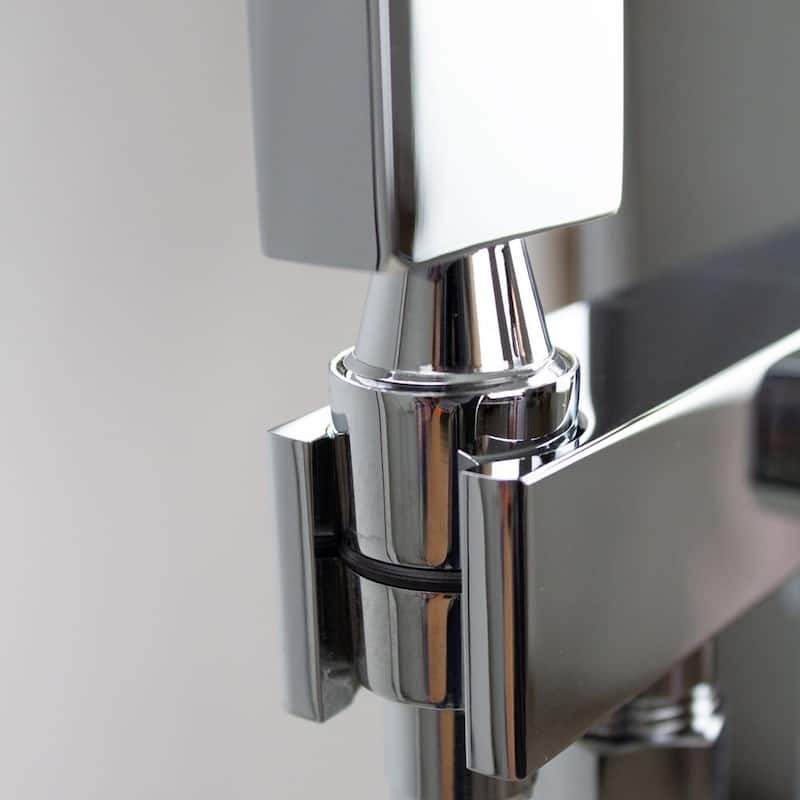 Transolid Roslyn Floor Mounted Tub Filler with Hand Shower - 5.9" x 8.65" x 35.23"