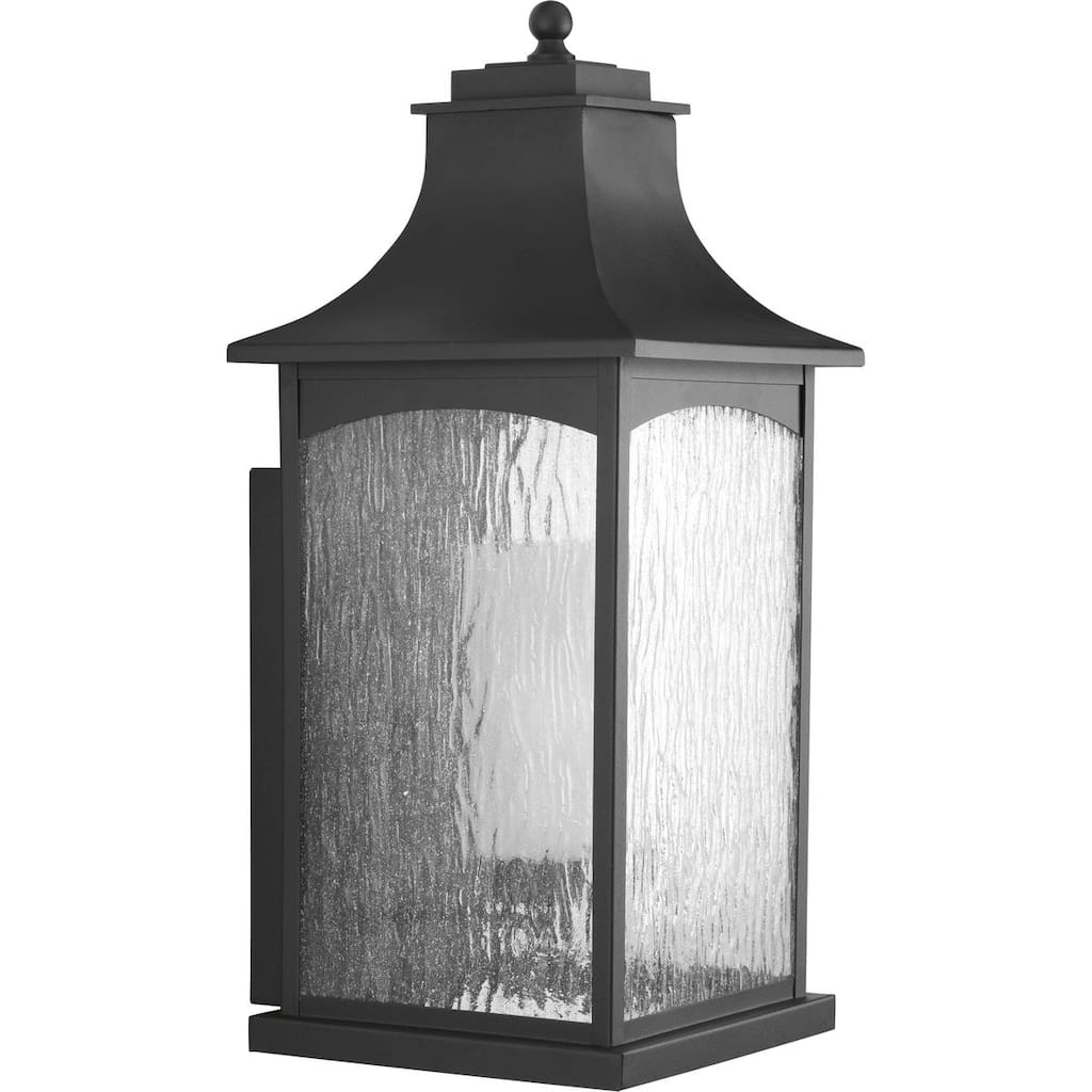 Maison Collection Black One-Light Extra-Large Wall Lantern - 25.2" x 13.39" x 13.39"