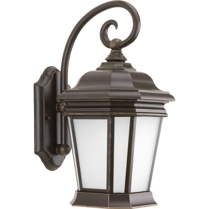 Crawford Collection Oil Rubbed Bronze One-Light Medium Wall Lantern - 19.09" x 13.58" x 11.22" - 19.09" x 13.58" x 11.22"