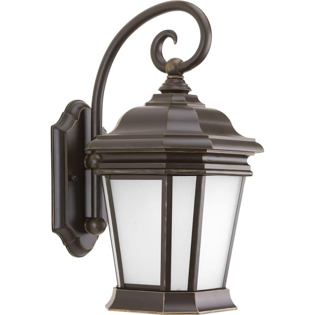 Crawford Collection Oil Rubbed Bronze One-Light Medium Wall Lantern - 19.09" x 13.58" x 11.22"