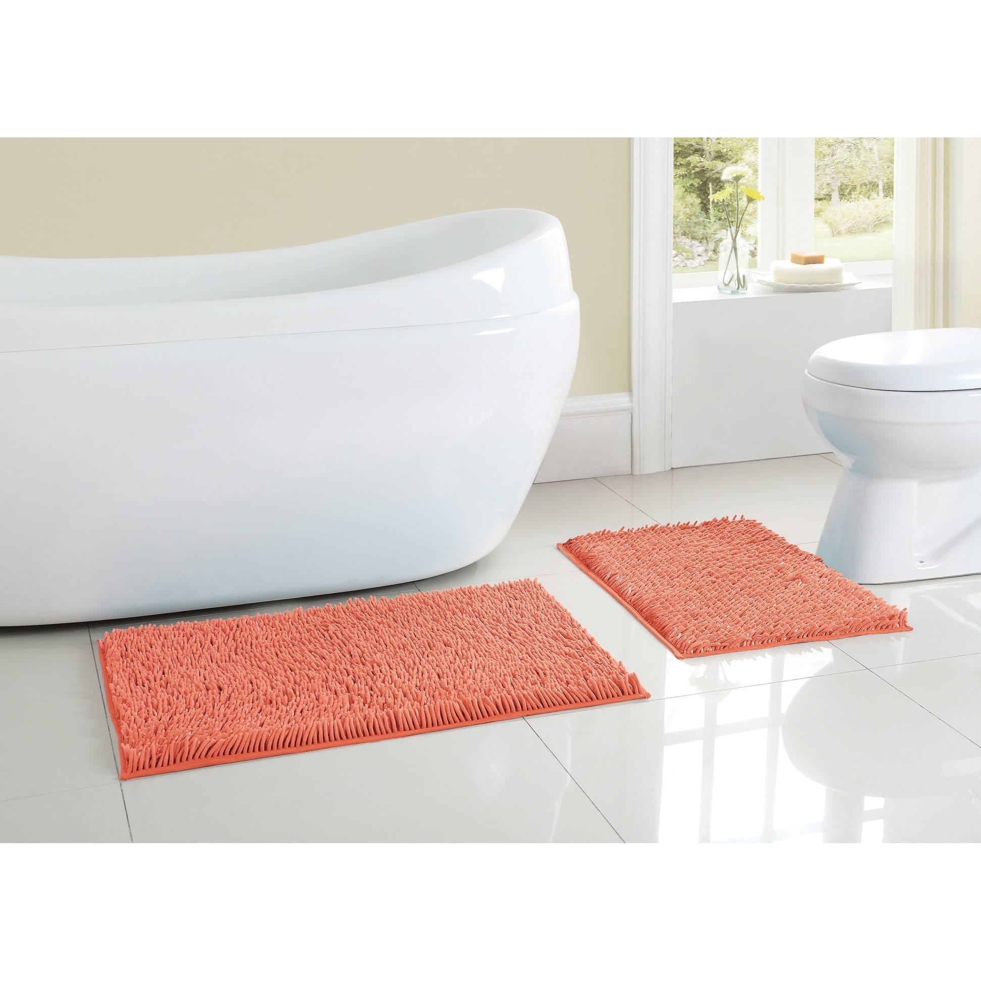 Shop Vcny Home Gala Chenille Noodle Bath Rug Overstock 30620899