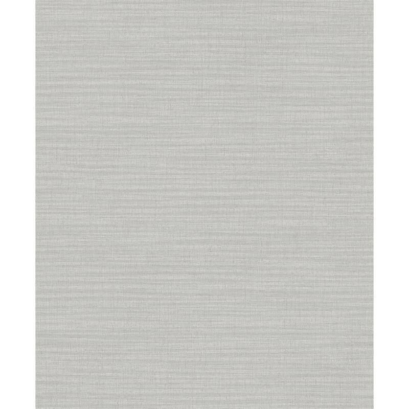 Faux Effects Olinda Linen Texture Wallpaper 21 in x 33 ft = About 57.8 square feet - Light Grey