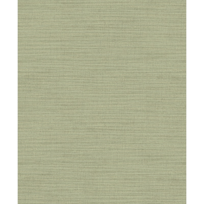 Faux Effects Olinda Linen Texture Wallpaper 21 in x 33 ft = About 57.8 square feet - Light Green