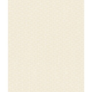 Overstock Leslie, Geometric Wallpaper, 21 in x 33 ft = About 57.8 square feet (Light Yellow)