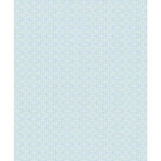 Overstock Leslie, Geometric Wallpaper, 21 in x 33 ft = About 57.8 square feet (Light Blue)