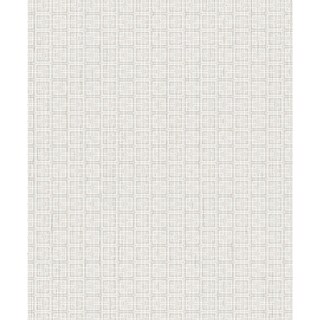 Overstock Leslie, Geometric Wallpaper, 21 in x 33 ft = About 57.8 square feet (Grey)