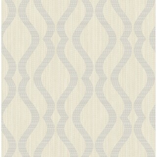 Overstock Gretchen, Ogee Wallpaper, 20.5 in x 33 ft = About 56.4 square feet (Multicolor)