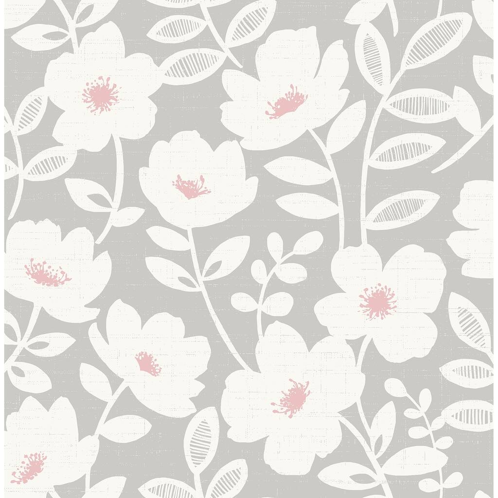 Florals & Flowers Jacobs Scandi Flower Wallpaper 20.5 in x 33 ft = About 56.4 square feet