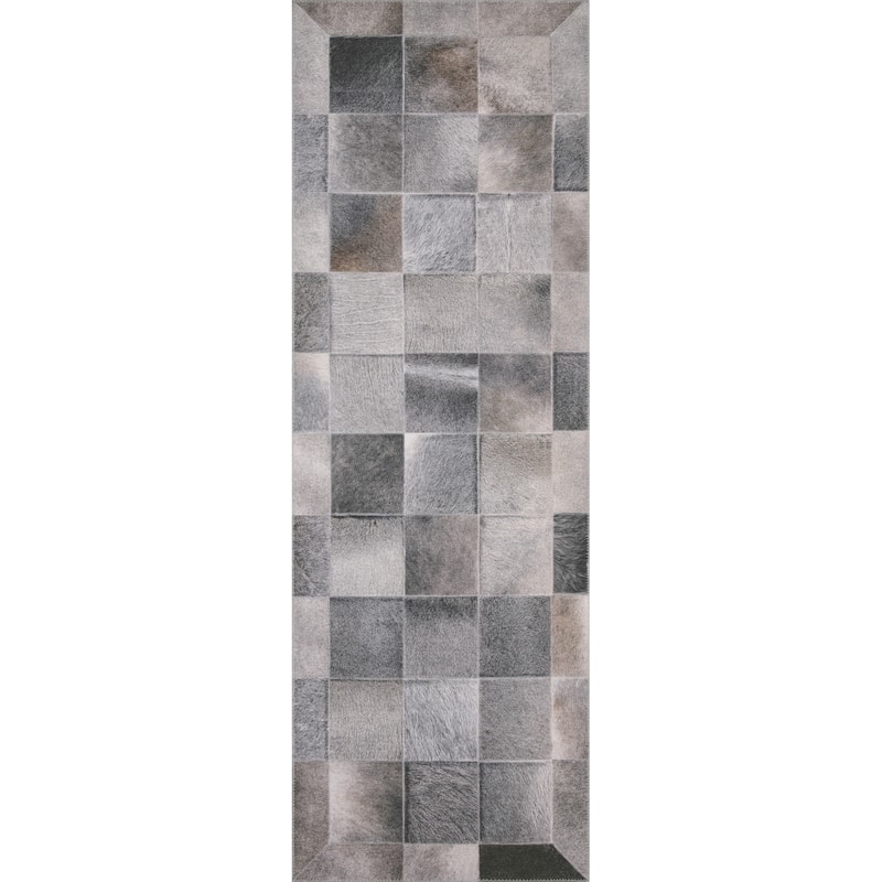 Alexander Home Davide Faux Cowhide Area Rug