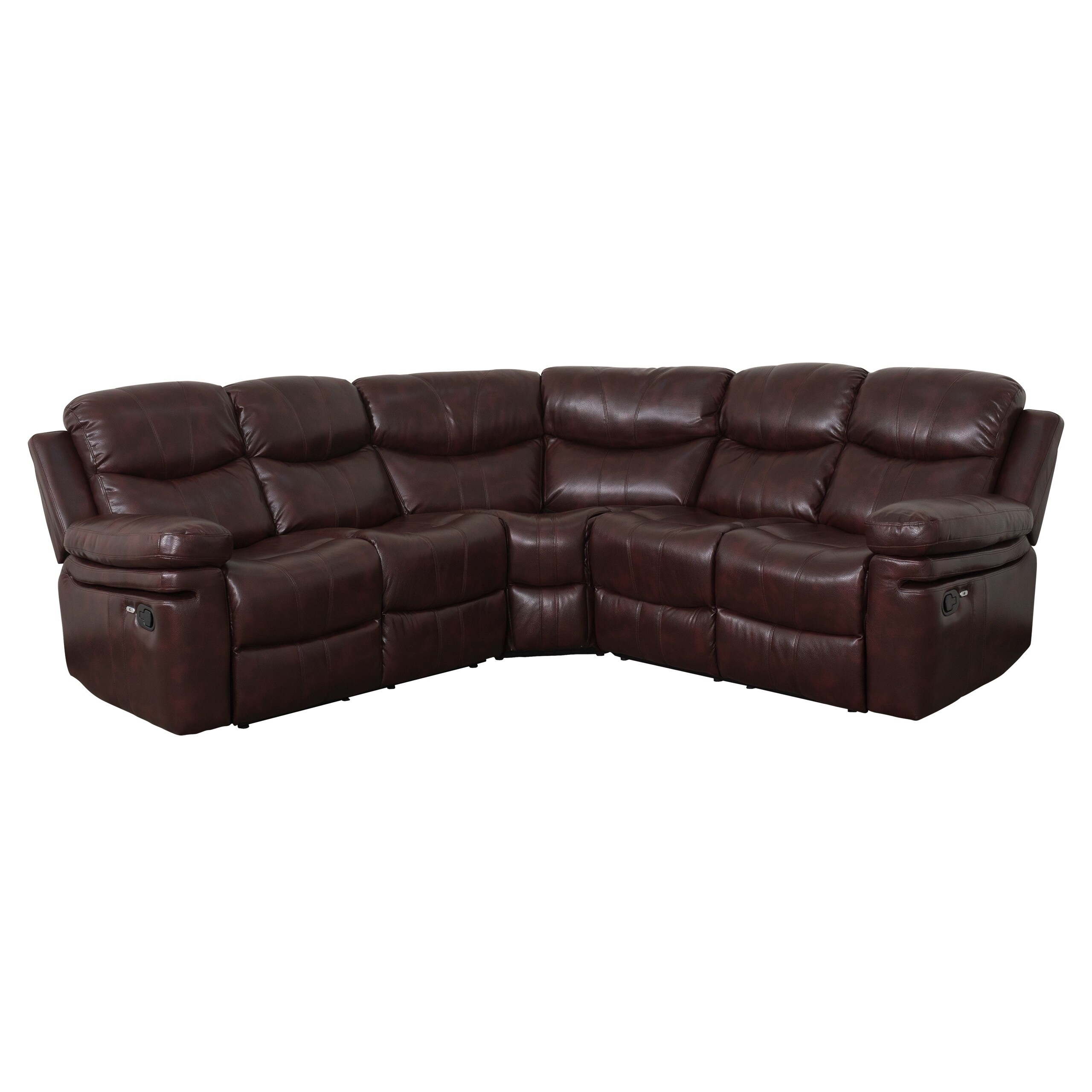Shop Black Friday Deals On Brooklyn Sectional Sofa With Usb Ports By Living Essentials Vintage Wine On Sale Overstock 30621741