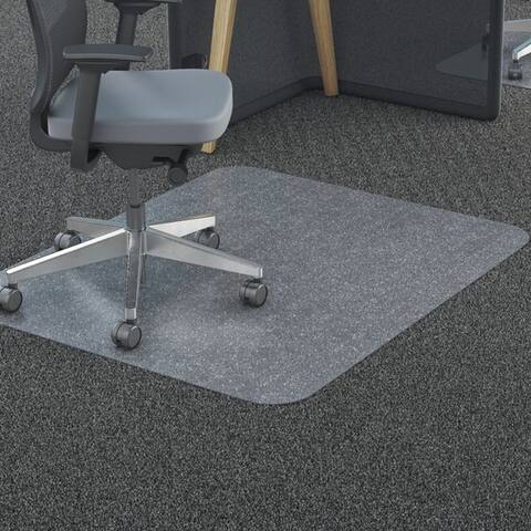 Moda Excellent Home Office PVC Chair Mat Rectangle Shape with Studs