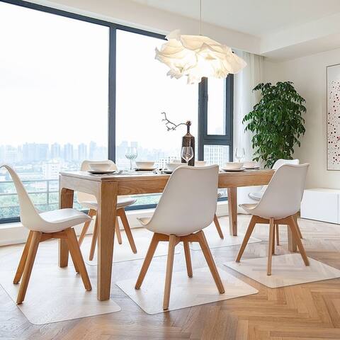 Moda Excellent Home Office PVC Chair Mat Rectangle Shape Leather Pattern