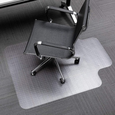 Moda Excellent Home Office PVC Chair Mat Lip Shape with Studs