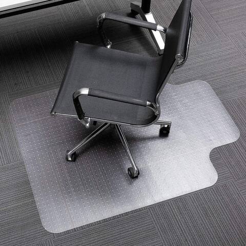 Moda Excellent Home Office PVC Chair Mat Lip Shape with Studs