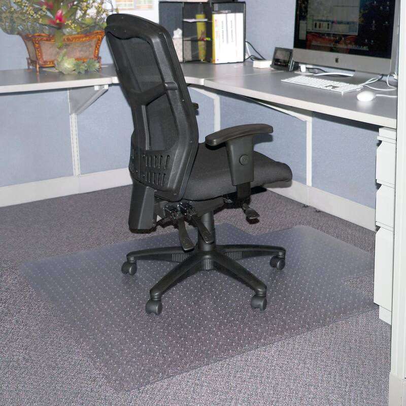Moda Excellent Home Office PVC Chair Mat Lip Shape with Studs
