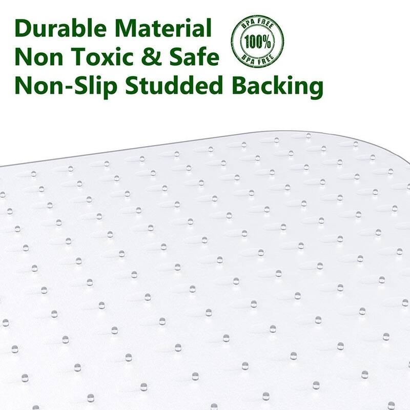 Moda Excellent Home Office PVC Chair Mat Lip Shape with Studs