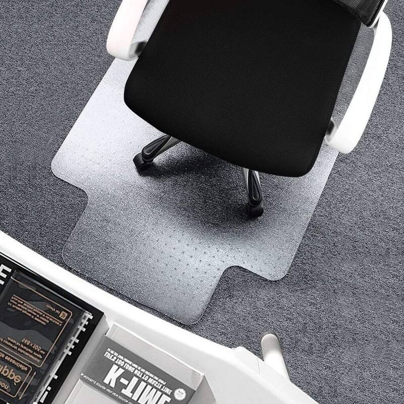 Moda Excellent Home Office PVC Chair Mat Lip Shape with Studs