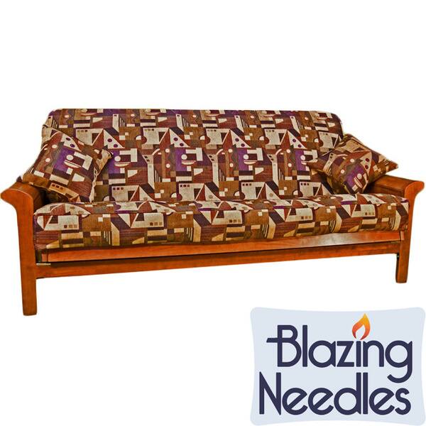 Blazing Needles 3piece Chenille Futon Cover Set Bed Bath & Beyond 3062606