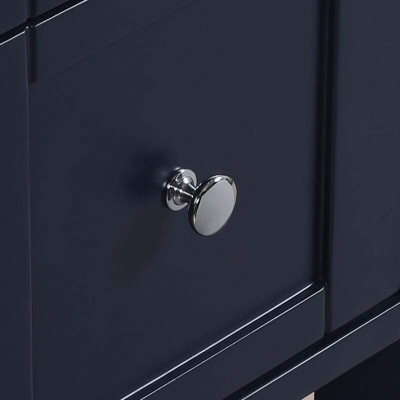 Manhattan 36" Freestanding Vanity with Ceramic Top in Navy