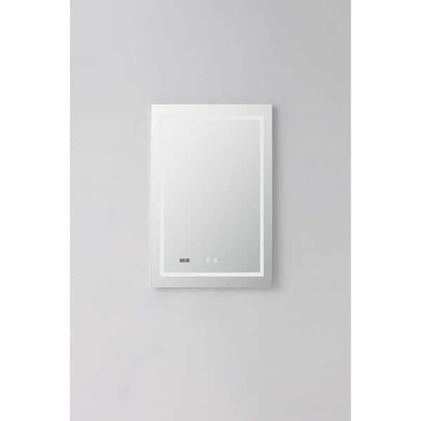 AQUADOM Daytona Ultra-Slim Frame LED Mirror 24"x36"x1"