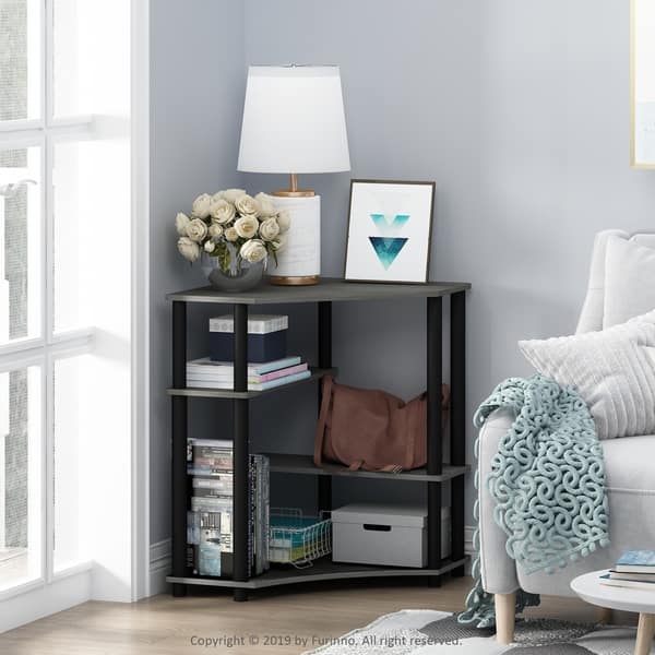 Shop Furinno Turn N Tube Space Saving Corner Desk With Shelves