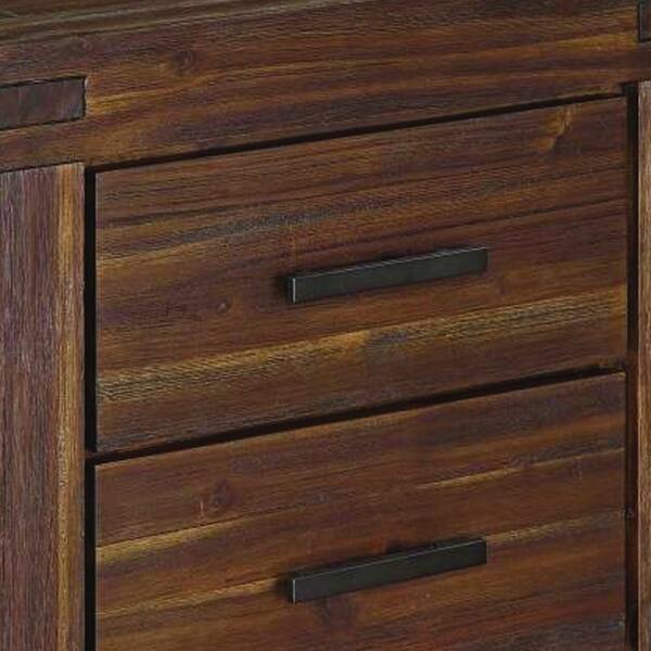 Shop Wooden Nightstand With Exposed Mortise And Tenon Corner