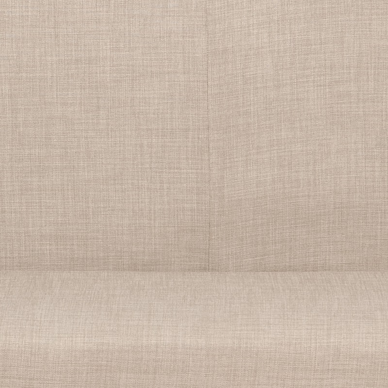Fabric Upholstered Pine Wood Bench with Nail Head Trim, Black and Beige