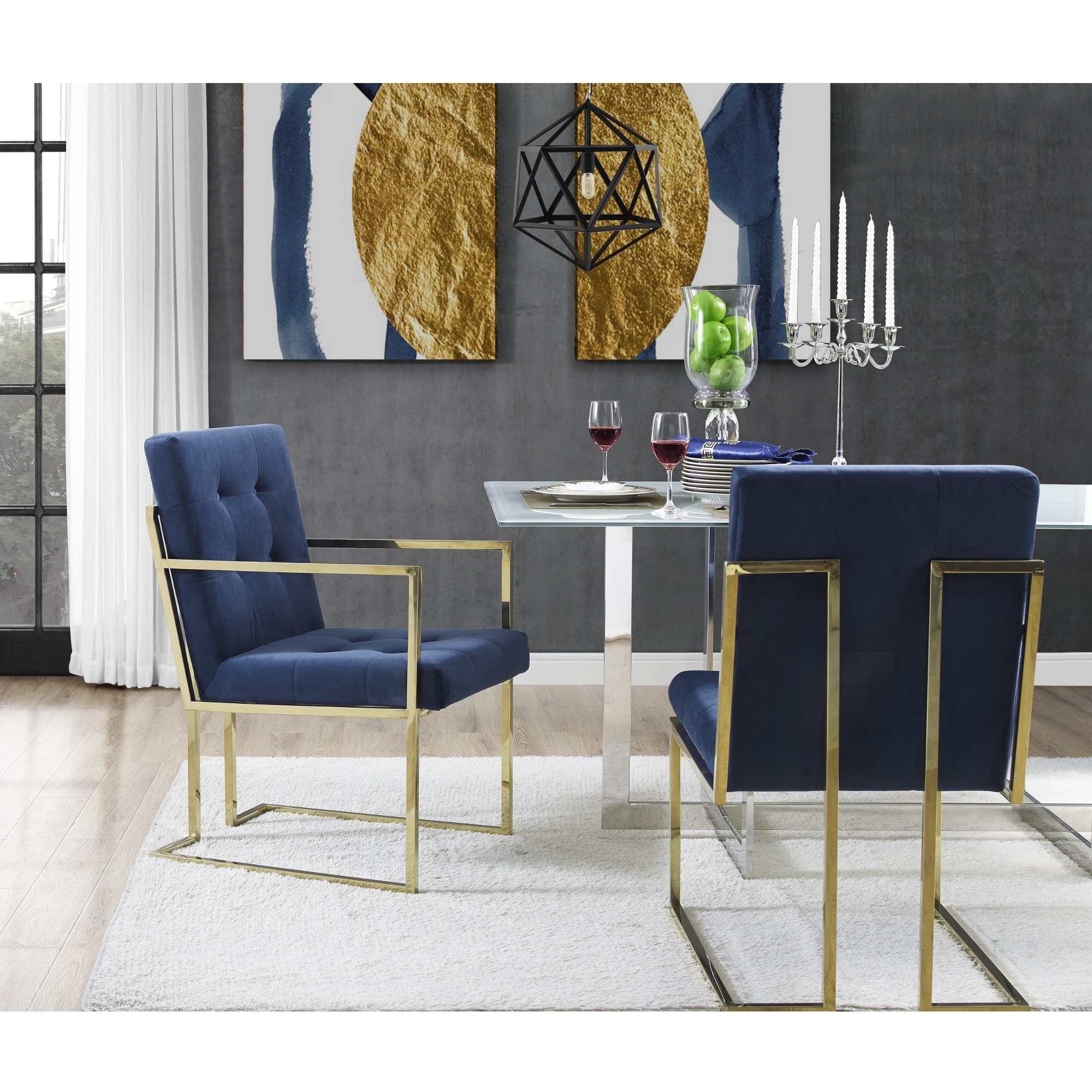 astor velvet dining chair