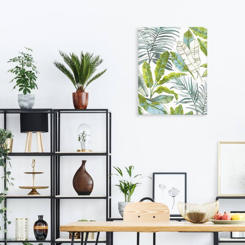 Tropical Jungle by Sandra Jacobs Canvas Art Print
