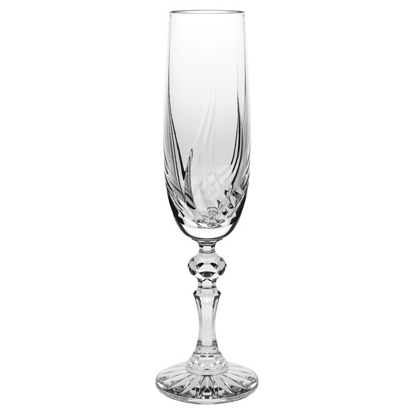 champagne crystal glasses set
