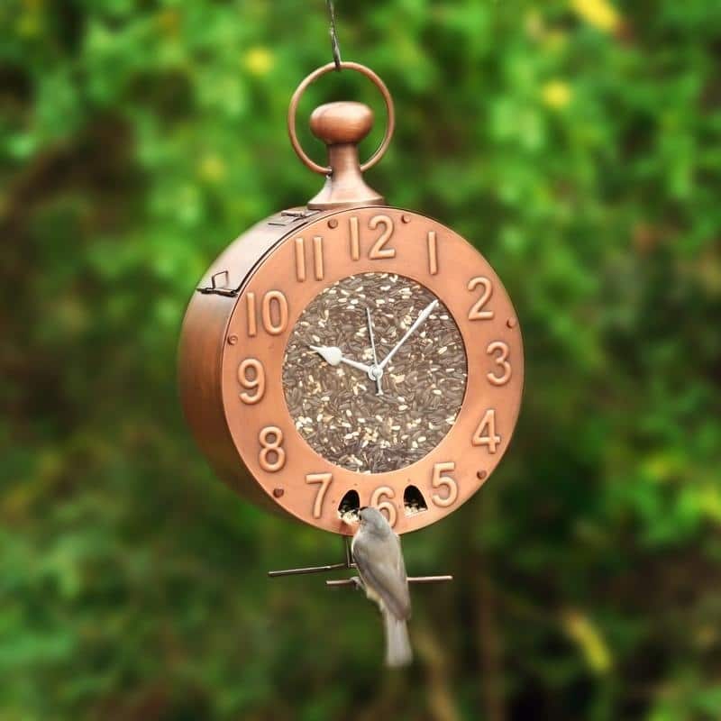 Copper Time Fly's Bird Feeder - Extra-Large 5 lb. Seed Capacity By Good Directions
