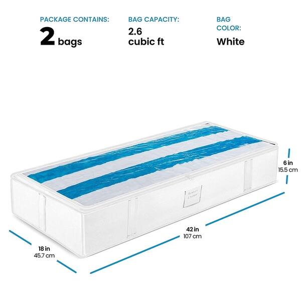Shop Underbed Storage Bag Organizer 2 Pack Large Capacity