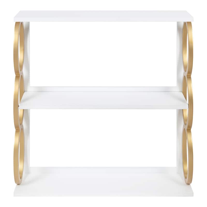 Kate and Laurel Ring Wooden 3-Tier Shelf - 28x8x31