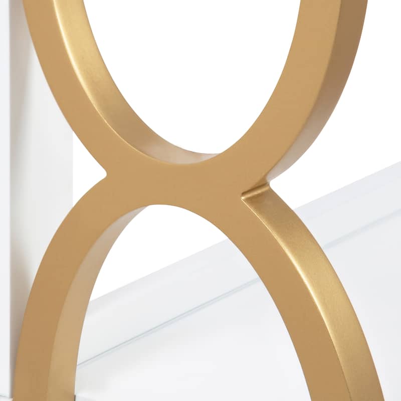 Kate and Laurel Ring Wooden 3-Tier Shelf - 28x8x31