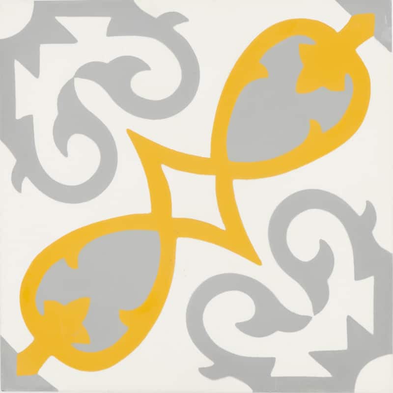 Handmade Agadir in Grey and Yellow Tile (Morocco)