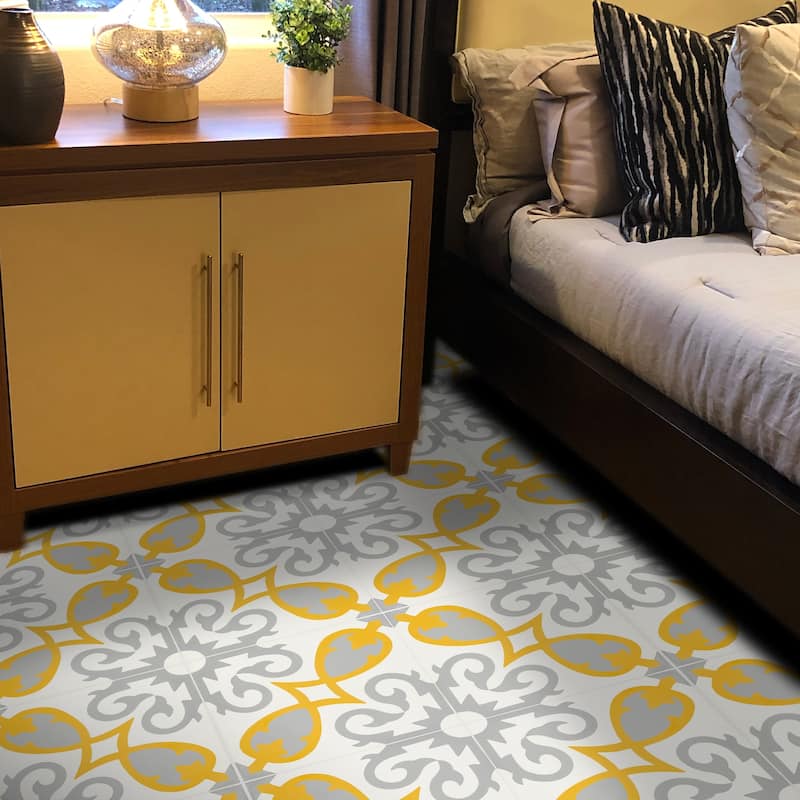 Handmade Agadir in Grey and Yellow Tile (Morocco)