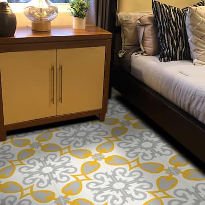 Handmade Agadir in Grey and Yellow Tile (Morocco)