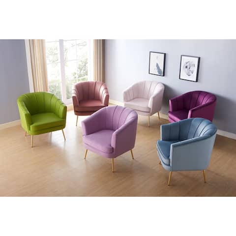 Furniture of America Delicia Contemporary Upholstered Accent Chair