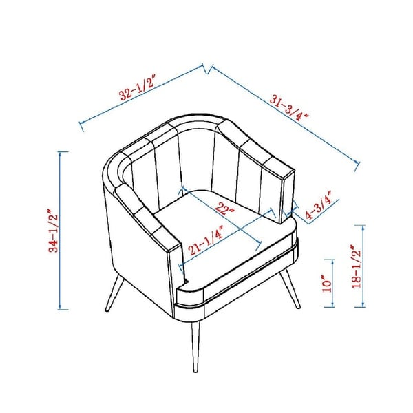 Furniture of America Delicia Contemporary Upholstered Accent Chair