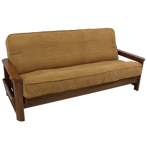 Blazing Needles Full Size Corded Micro Suede Futon Cover